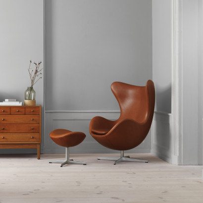 Loungesessel EGG™ - In Leder, von Arne Jacobsen