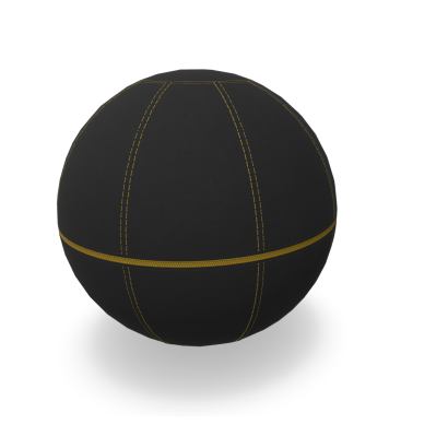 Office Ballz 55 cm - Schwarz/Gelb