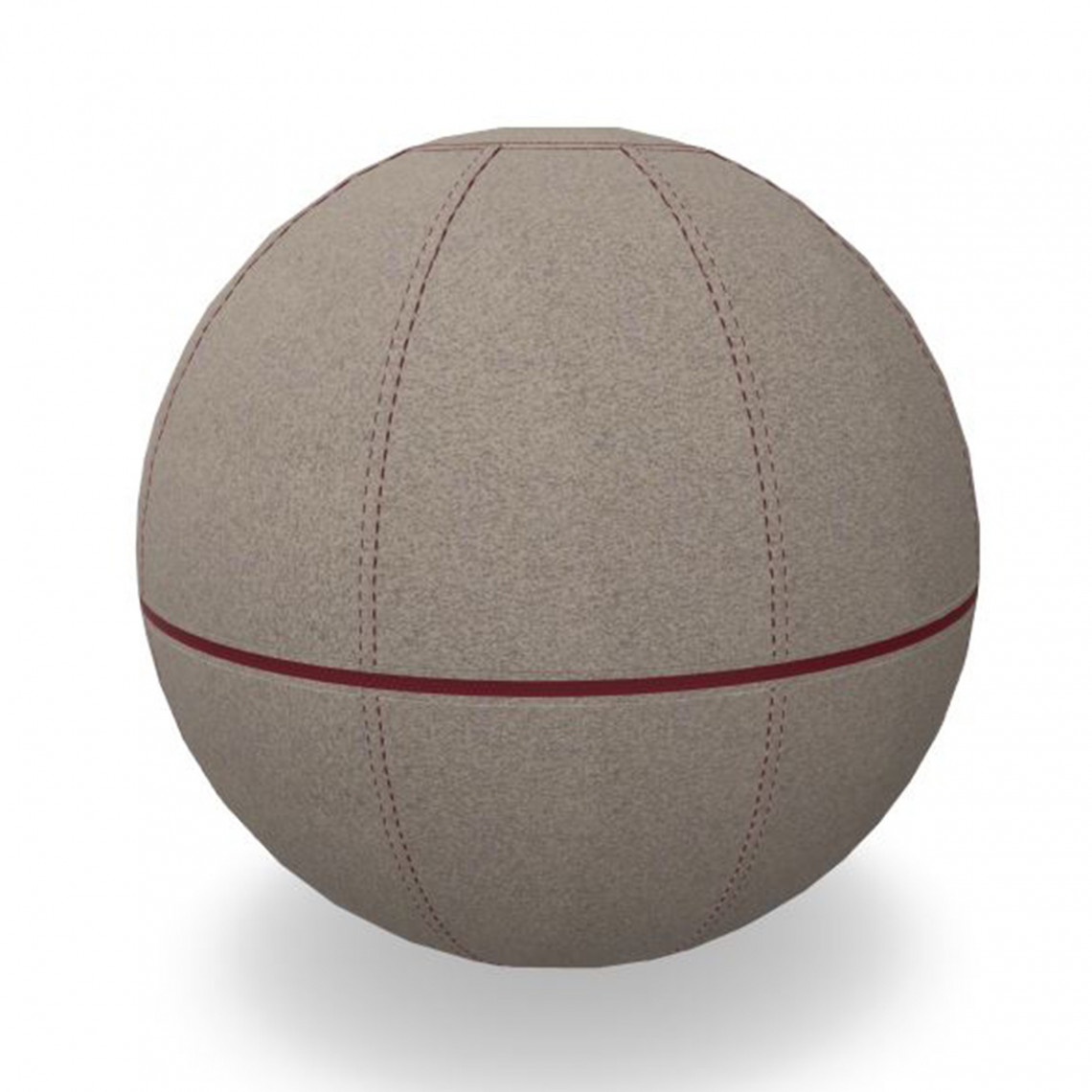 Götessons Office Ballz - Ergonomisk balancebold, Størrelse Ø - 55 cm, Stoffarve & Lynlåsfarve 102 Mica 2500-61011- Vinrød