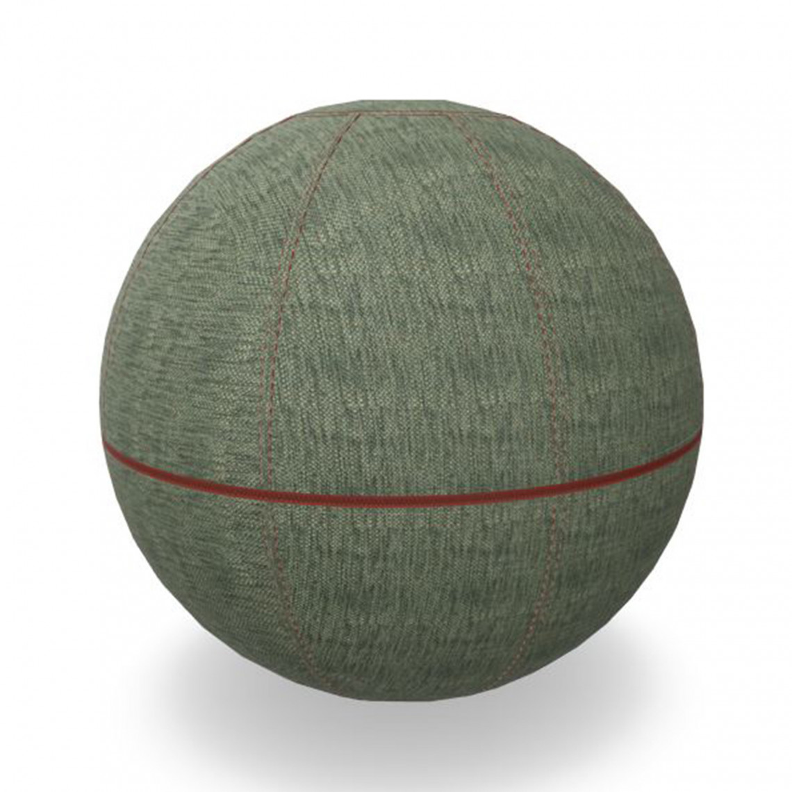 Götessons Office Ballz - Ergonomisk balancebold, Størrelse Ø - 55 cm, Stoffarve & Lynlåsfarve Omega 1-81 By Audejas 471 - Rust