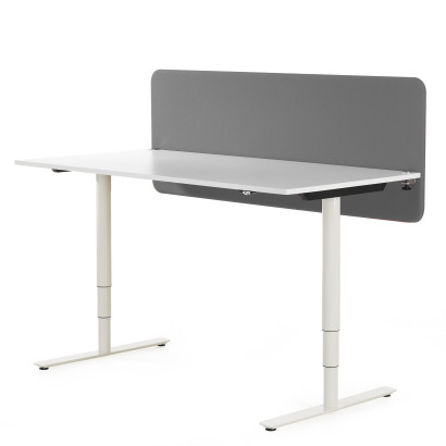 Softline 30 Panneau de bureau - Gris moyen, 160x65 cm