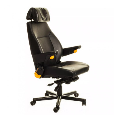 Fauteuil ISRI 24SEVEN - Fauteuil pour poste de surveillance, cuir