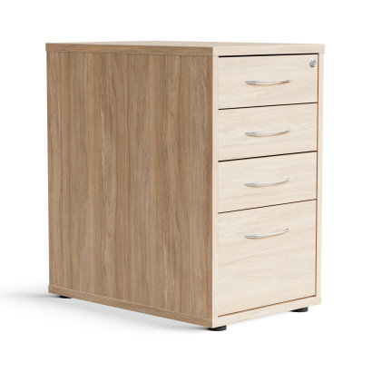 Caisson de bureau Modea - 3 tiroirs + 1 porte dossier, profondeur 60 cm