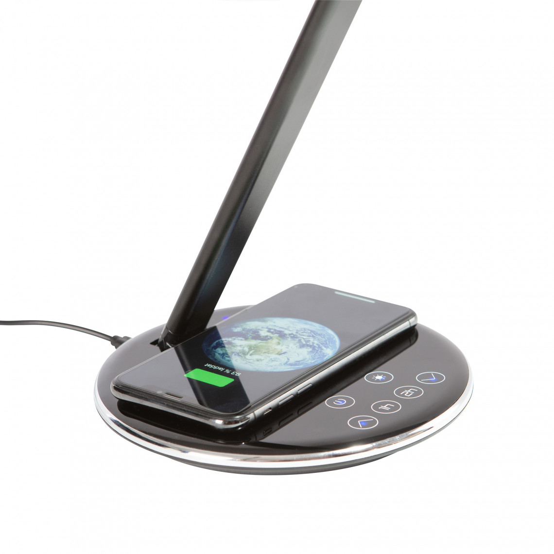 Lampe de bureau QLITE™ - Chargeur téléphone mobile sans fil à