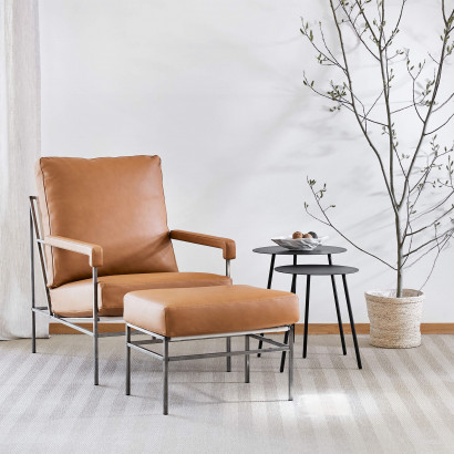 Fauteuil Seventy - Cuir