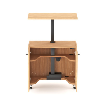 Bureau/armoire Point Swing réglable en hauteur avec porte à charnières