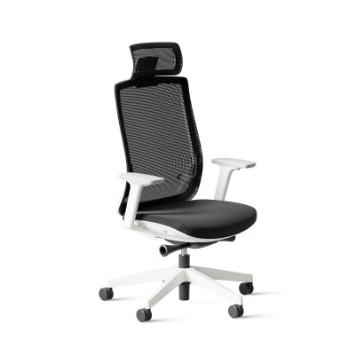 Ergonomische bureaustoel Ergo 312 - Witte basis